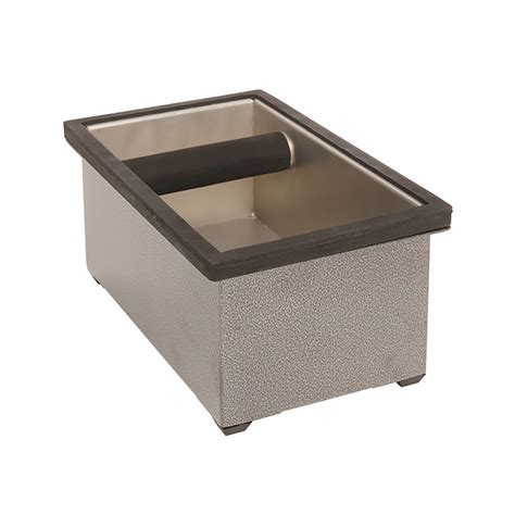 rattleware stainless steel heavy duty knock box|stainless steel espresso knock box.